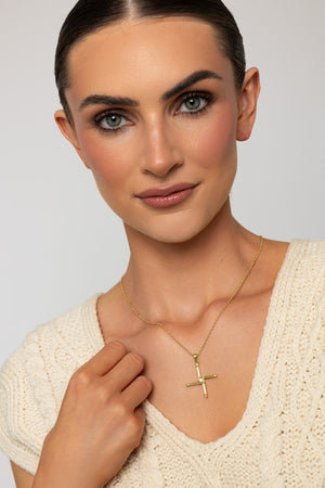 Carraig Donn St. Brigids Cross in Gold