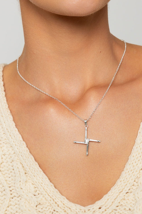 St. Brigids Cross in Silver
