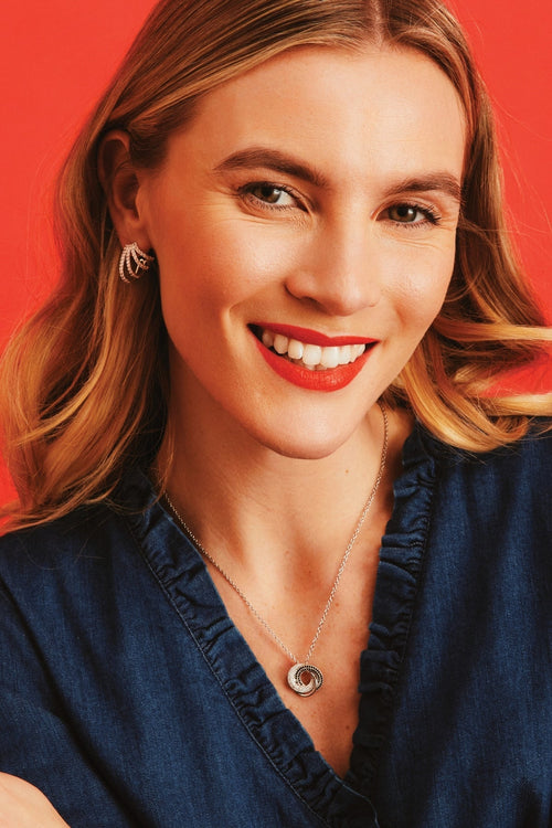 Carraig Donn Stacking Style Earrings With Clear Stones