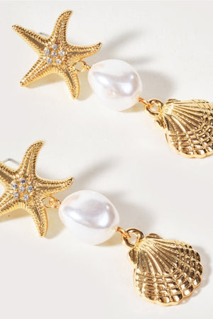 Carraig Donn Starfish And Shell Earrings