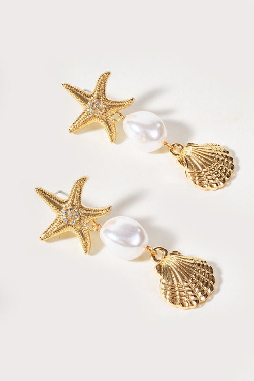Carraig Donn Starfish And Shell Earrings