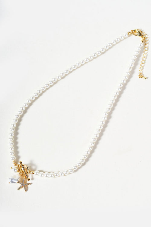 Carraig Donn Starfish Faux Pearl Necklace
