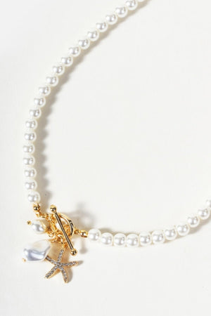 Carraig Donn Starfish Faux Pearl Necklace