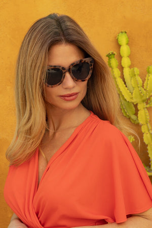 Carraig Donn Statement Tortoise Shell Cateye Sunglasses