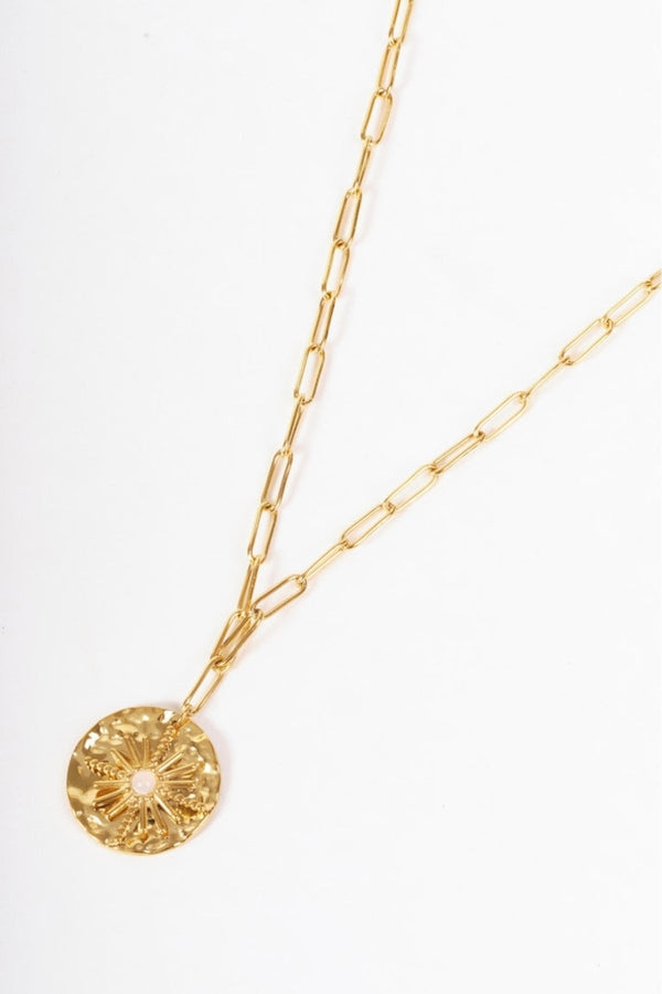 Carraig Donn Stone Inset Star Pendant Necklace