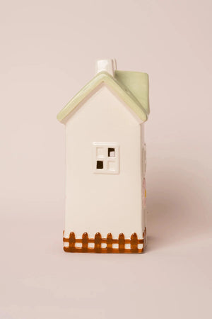 Carraig Donn Stoneware House Led Green Ornament