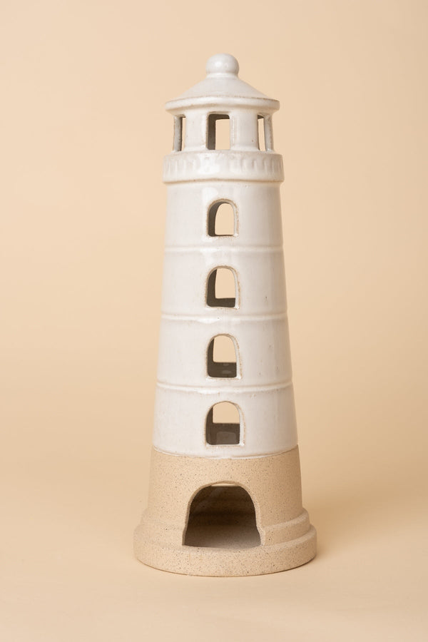 Carraig Donn Stoneware Lighthouse Natural L