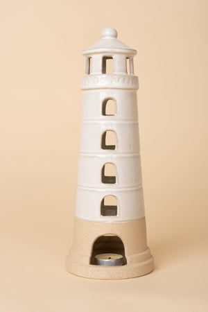 Carraig Donn Stoneware Lighthouse Natural L