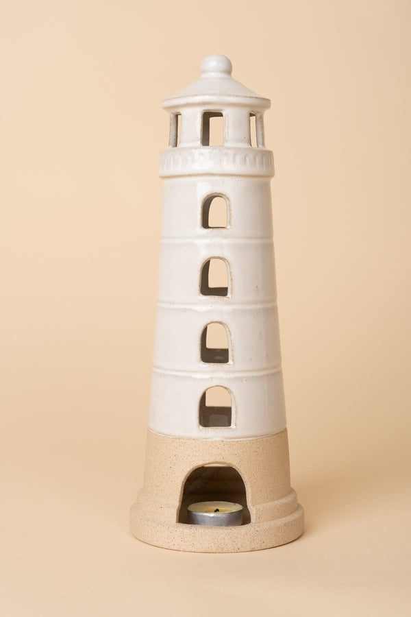 Carraig Donn Stoneware Lighthouse Natural L