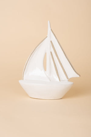 Carraig Donn Stoneware Sail Boat Large