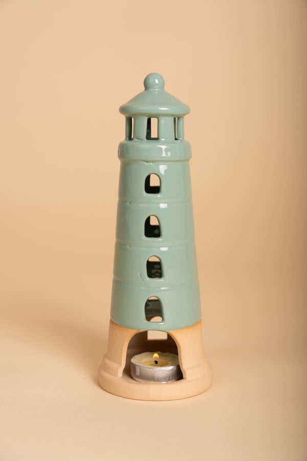 Carraig Donn Stonware Lighthouse Green Small