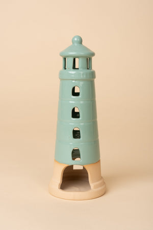 Carraig Donn Stonware Lighthouse Green Small