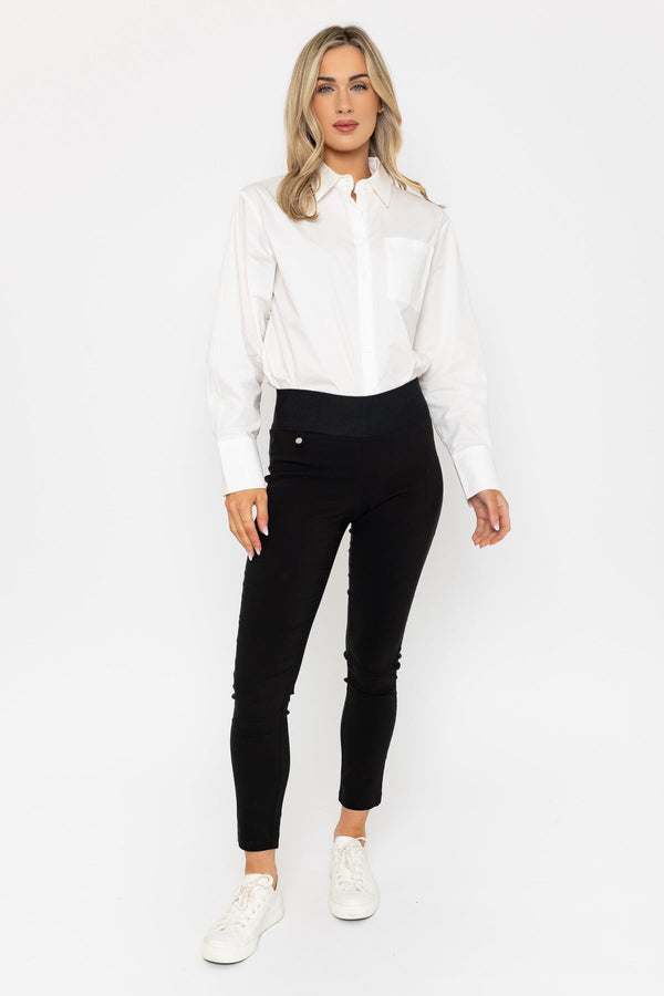Carraig Donn Straight Leg Bengaline Pant in Black
