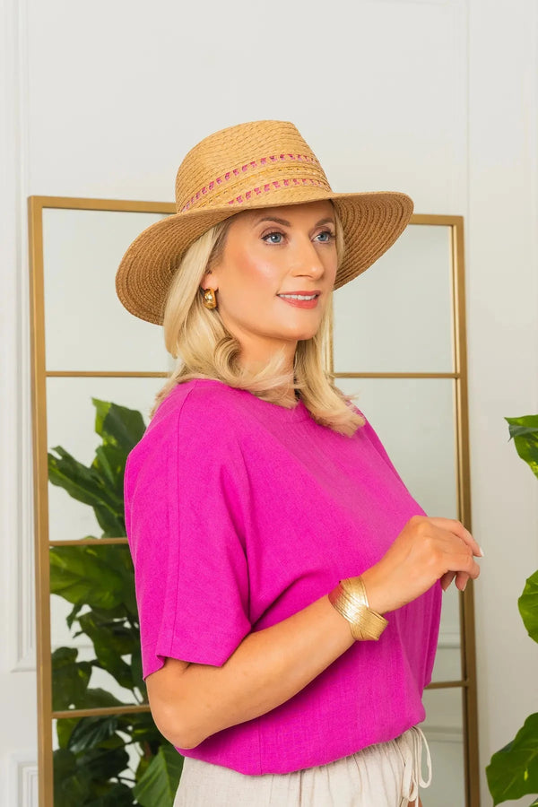 Carraig Donn Straw Fedora Hat