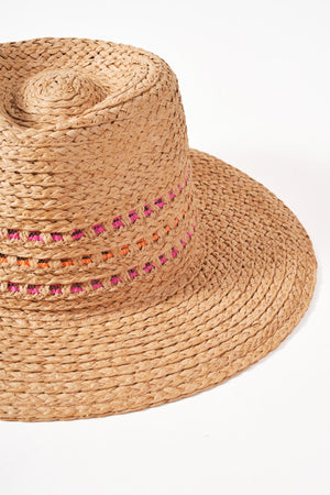Carraig Donn Straw Fedora Hat - WH