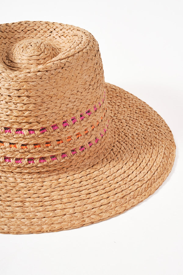 Carraig Donn Straw Fedora Hat - WH