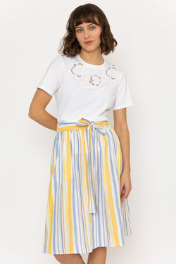 Carraig Donn Stripe Midi Skirt