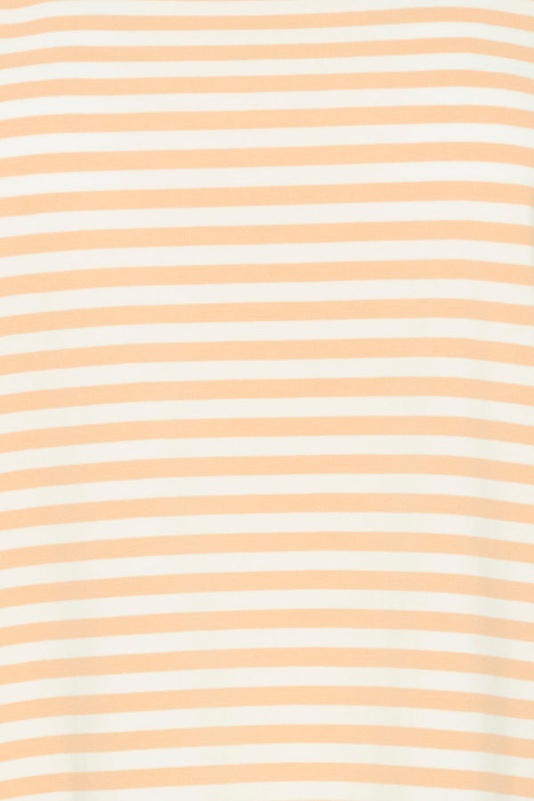 Carraig Donn Striped Cotton T-Shirt in Orange