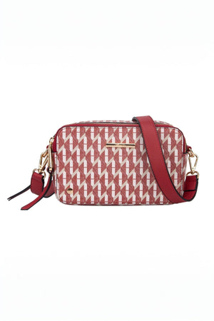 Tajo Double Zip Box Bag in Red