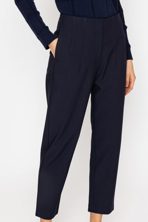 Carraig Donn Tapered Ankle Grazer Trousers Navy