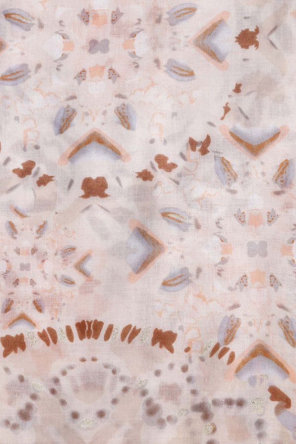 Carraig Donn Taupe Abstract Animal Print Scarf