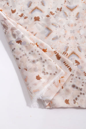Carraig Donn Taupe Abstract Animal Print Scarf