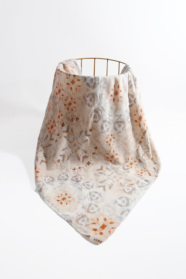 Carraig Donn Taupe Abstract Animal Print Scarf