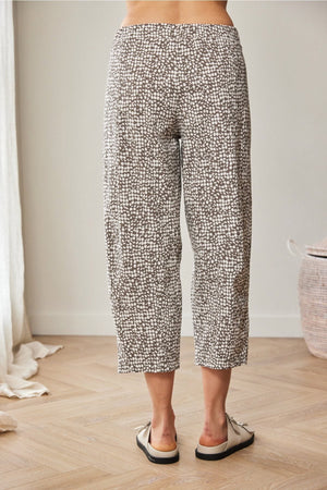 Carraig Donn Taupe Print Slouch Trousers