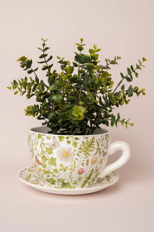 Wildflower Teacup Planter