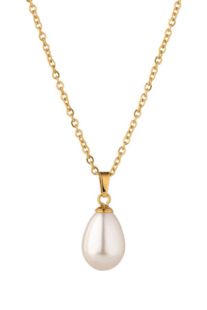 Carraig Donn Teardrop Pearl Pendant Necklace
