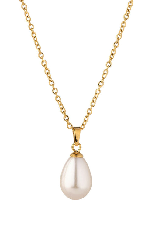 Carraig Donn Teardrop Pearl Pendant Necklace