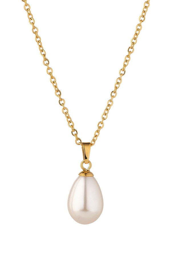 Carraig Donn Teardrop Pearl Pendant Necklace