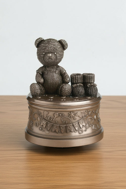 Teddy Bear Music Box Sculpture