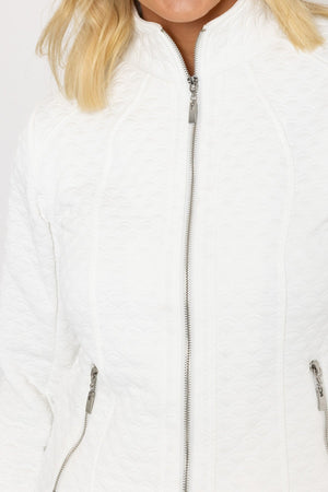 Carraig Donn Textured Jacket in Ecru