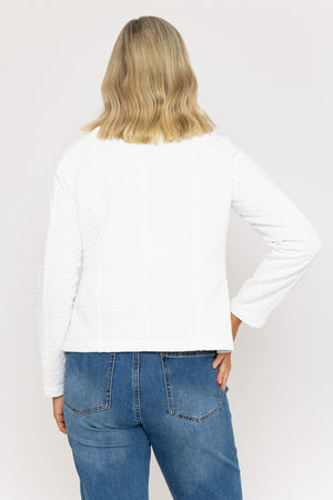 Carraig Donn Textured Jacket in Ecru