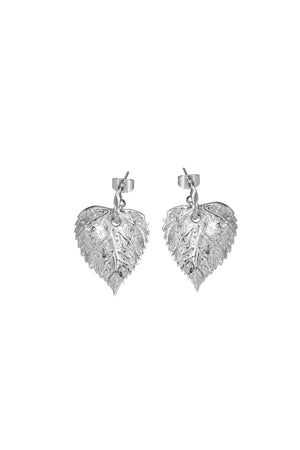 Carraig Donn Textured Leaf Earrings