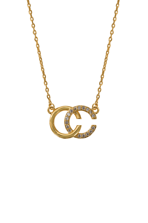 The Pink Box CC Pendant Necklace