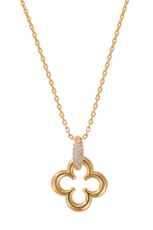Carraig Donn The Pink Box Clover & Crystal Pendant