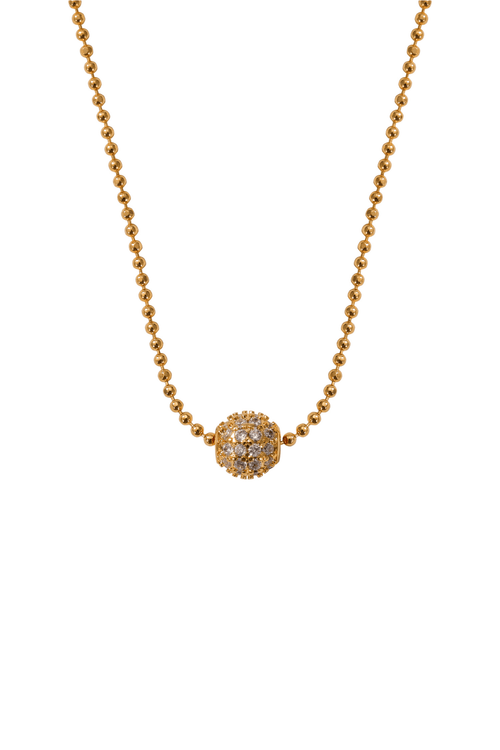 The Pink Box Crystal Ball Necklace