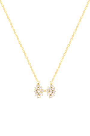 Carraig Donn The Pink Box Crystal Bow Necklace