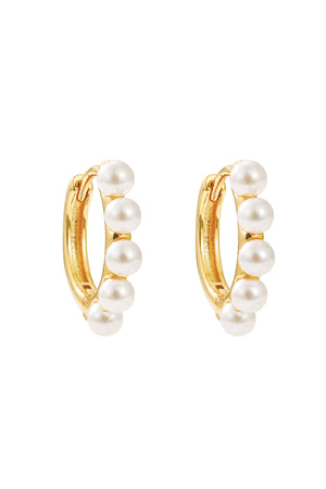 Carraig Donn The Pink Box Faux Pearl Hoops
