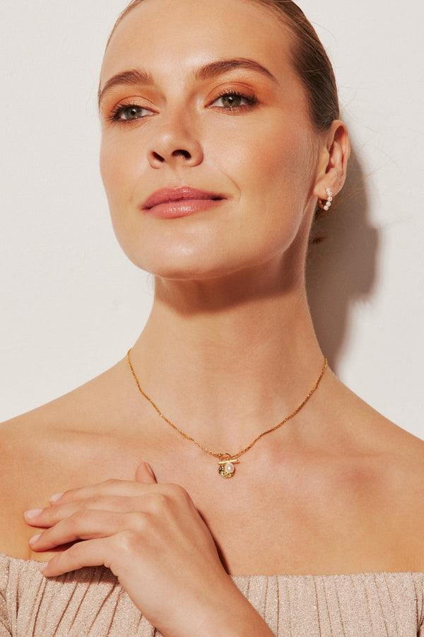 Carraig Donn The Pink Box Faux Pearl Hoops