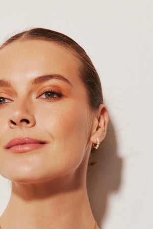 Carraig Donn The Pink Box Faux Pearl Hoops