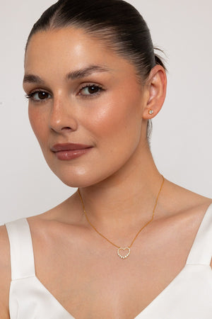Carraig Donn The Pink Box Heart Necklace