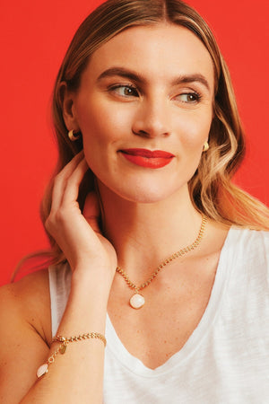 Carraig Donn The Pink Box Hoop Earrings