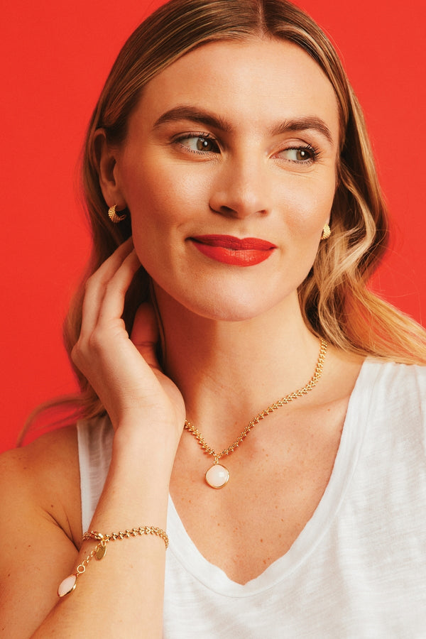 Carraig Donn The Pink Box Hoop Earrings