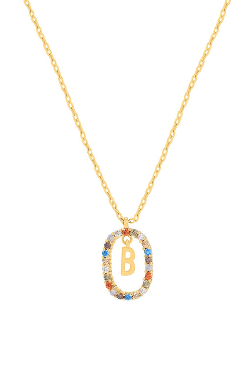 The Pink Box Initial Collection B Necklace