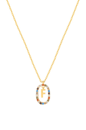 Carraig Donn The Pink Box Initial Collection F Necklace