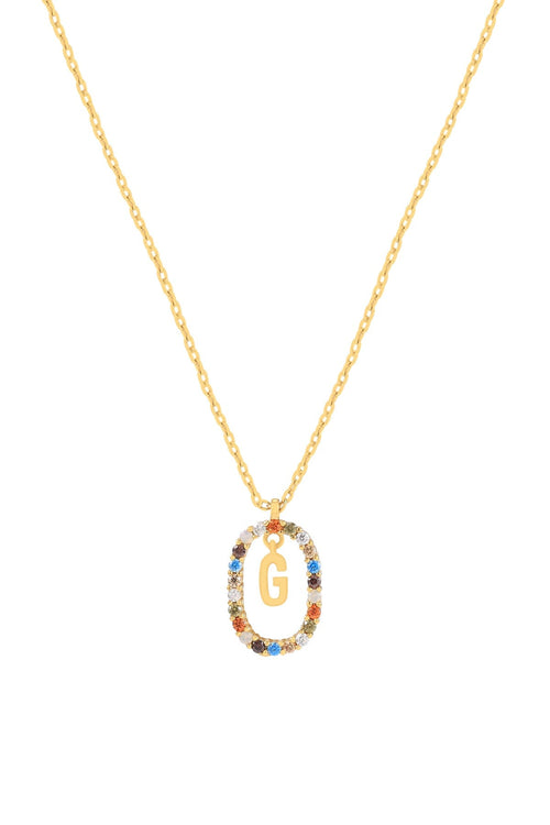 The Pink Box Initial Collection G Necklace