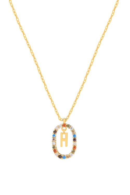 The Pink Box Initial Collection H Necklace